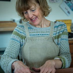 Hilary Duncan in her studio 2018